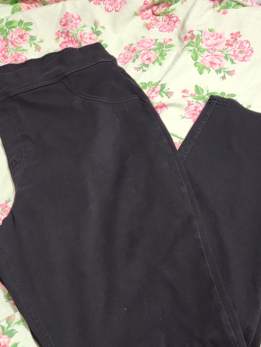 Black High-Waist Stretch Skinny Pants
